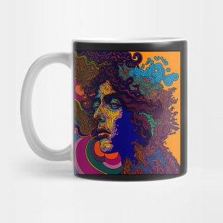 Psychodelic portrait of a man Mug